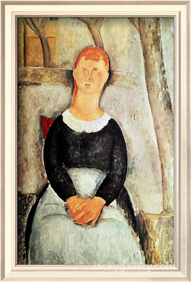 The Beautiful Grocer by Amedeo Modigliani paintings reproduction
